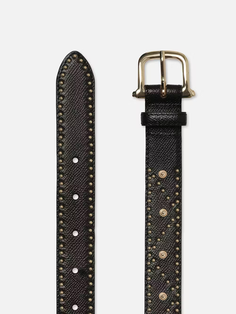 Embellished Belt in Black