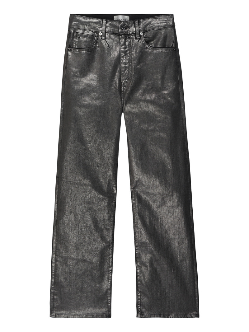 Le Sleek Straight Leg Coated Jeans