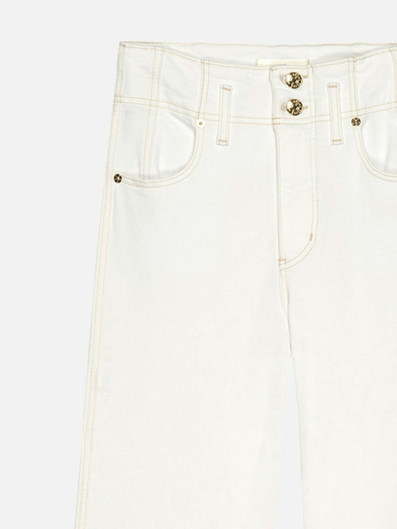 The Seamed Wide Trouser in Au Natural Clean