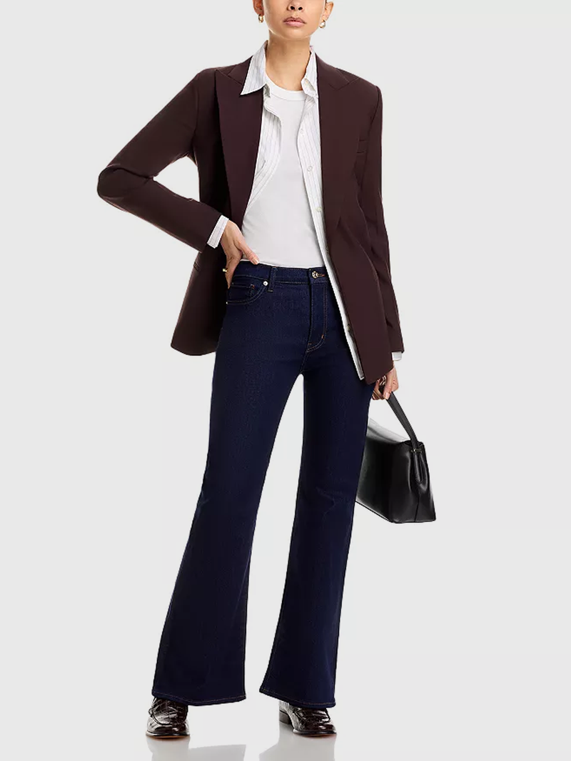 The Icon High Rise Flare Jeans in Rinse