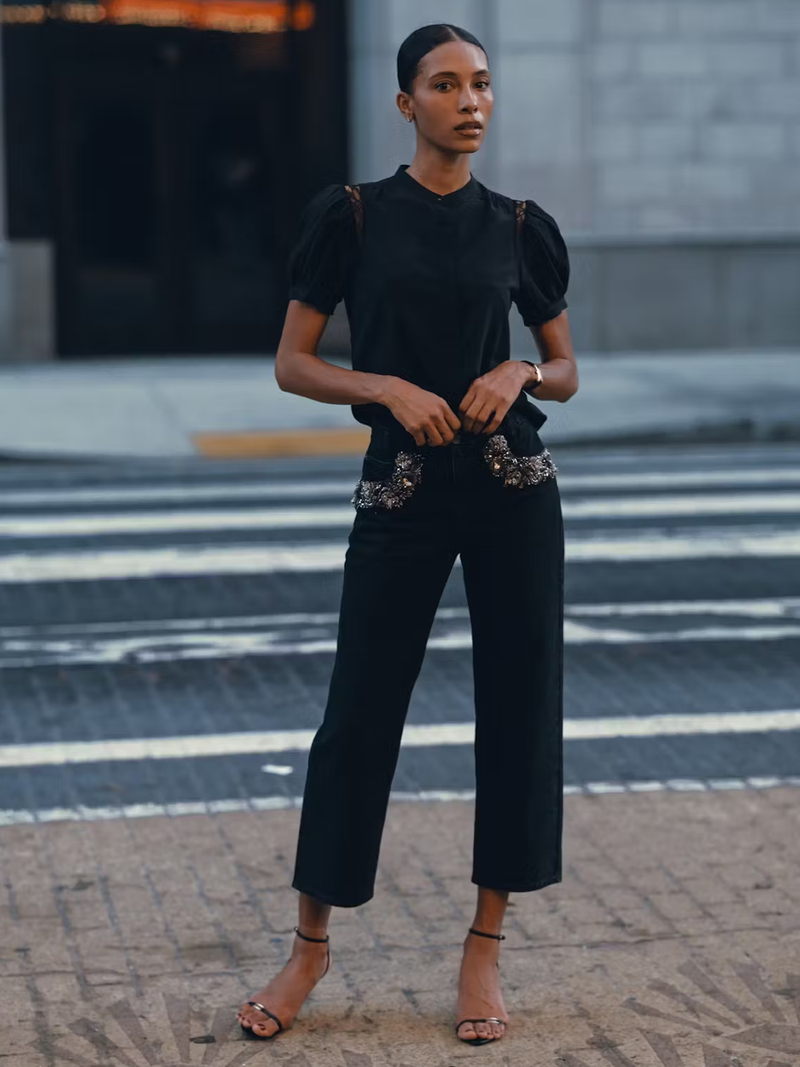The Atelier Beaded Hang Jean