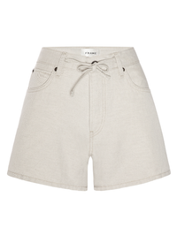 The Off Duty Drawstring Long Hang Short in Natural Ecru