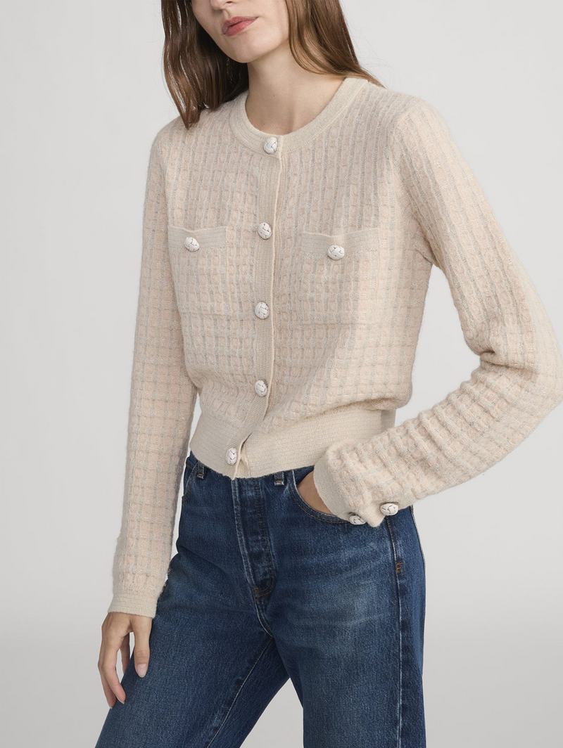 The Lurex Check Cardi