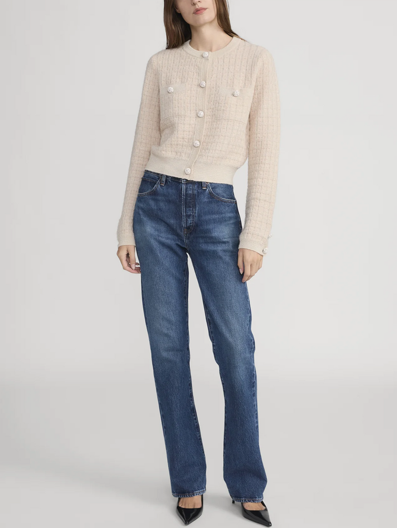 The Lurex Check Cardi