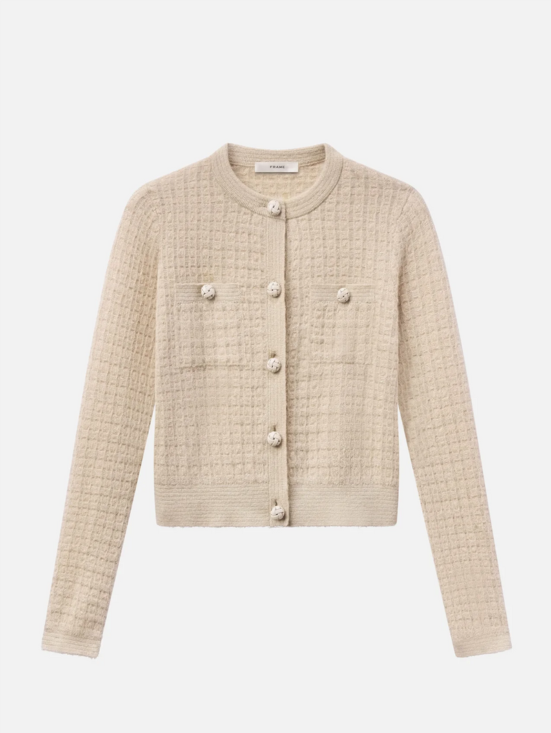 The Lurex Check Cardi