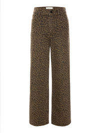 Le Slim Palazzo Pant in Leopard
