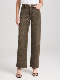 Le Slim Palazzo Pant in Leopard
