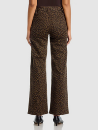 Le Slim Palazzo Pant in Leopard