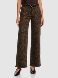 Le Slim Palazzo Pant in Leopard