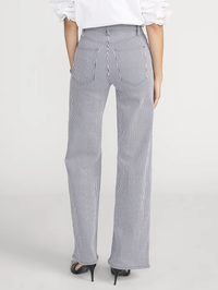 Le Slim Palazzo in Navy Stripe