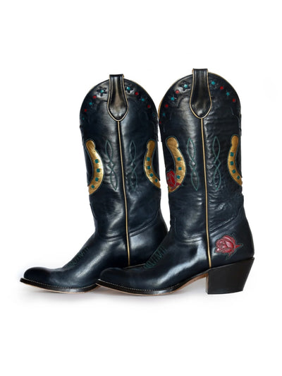 Horse Girl Women's Cowboy Boots in Navy