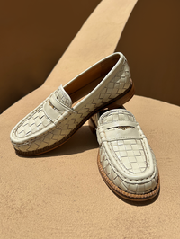 Elba Vanilla Woven Loafer by FREDA SALVADOR - View 2