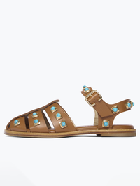 Sera Turquoise Stone Sandal