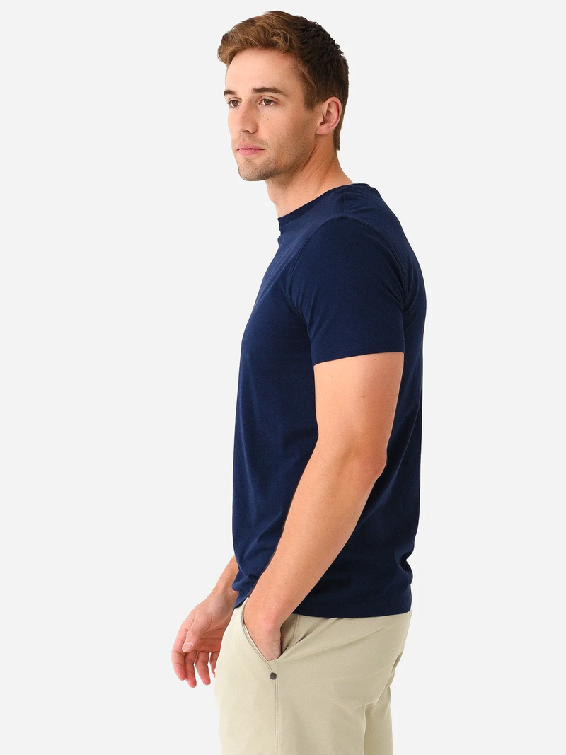 Spirit Crew Neck Tee in Maltese Blue