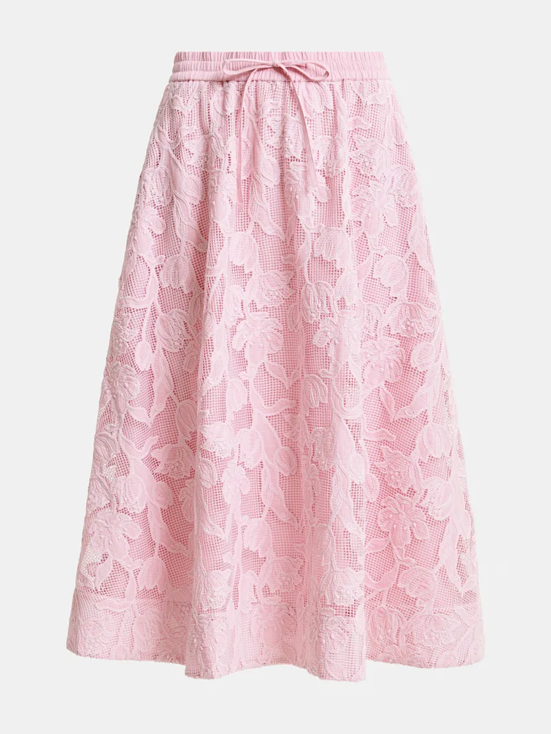 Heast Lace Midi Skirt