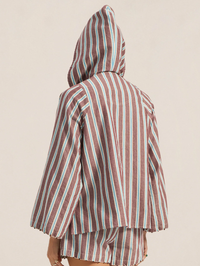 ILIO NEMA Chaos Hooded Stripe Top in SERIFOS STRIPE – Image 4