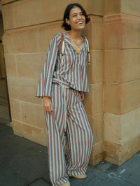 ILIO NEMA Chaos Hooded Stripe Top in SERIFOS STRIPE – Image 6