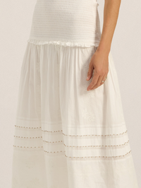 ILIO NEMA Maia Midi Dress in WHITE VOILE – Image 3