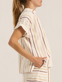 Daphne Casablanca Stripe Top