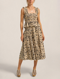 Diana Skirt in Black Batik Voile