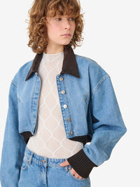 IRO AUDACE JACKET IN 80'S DENIM - 4
