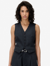 Benyo Suit Vest by IRO-DARK NAVY/GREY-AMY Atelier