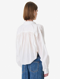 IRO Blissia Mao Collar Shirt in PORCELAIN – Image 2