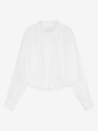 IRO Blissia Mao Collar Shirt in PORCELAIN – Image 5