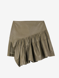 Ekin Leather Asymmetrical Skirt by IRO - View 6
