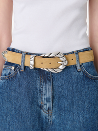 IRO Embella Suede Belt in Sand in SAND SUEDE – Image 2