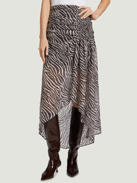 Fenny Zebra Skirt by IRO-BROWN/NATURAL WHITE-AMY Atelier