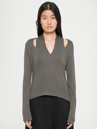 Isoa Long Sleeve Top by IRO-MILITARY KHAKI-AMY Atelier