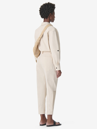 IRO Jadou High-Waist Straight Pants in SOFT SEPIA – Image 2
