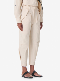 IRO Jadou High-Waist Straight Pants in SOFT SEPIA – Image 3