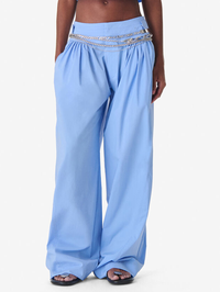 IRO Nadam Wide Leg Pant in AZUR BLUE – Image 1