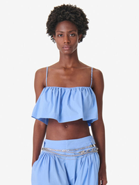 IRO Naomy Ruffle Bustier in AZUR BLUE – Image 1