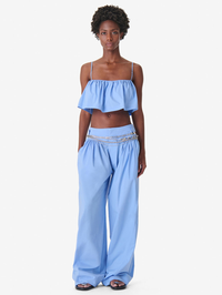 IRO Naomy Ruffle Bustier in AZUR BLUE – Image 2