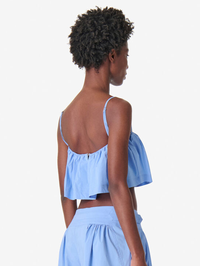 IRO Naomy Ruffle Bustier in AZUR BLUE – Image 3