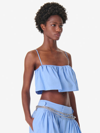 IRO Naomy Ruffle Bustier in AZUR BLUE – Image 5