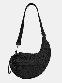 IRO Pocket Rafia Fanny in Black in BLACK – Image 1