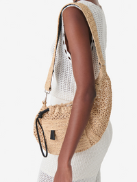 IRO Pocket Rafia Fanny in Light Beige in LIGHT BEIGE/BLACK – Image 2