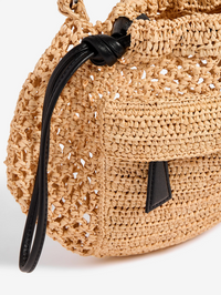 IRO Pocket Rafia Fanny in Light Beige in LIGHT BEIGE/BLACK – Image 8