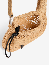 IRO Pocket Rafia Fanny in Light Beige in LIGHT BEIGE/BLACK – Image 9