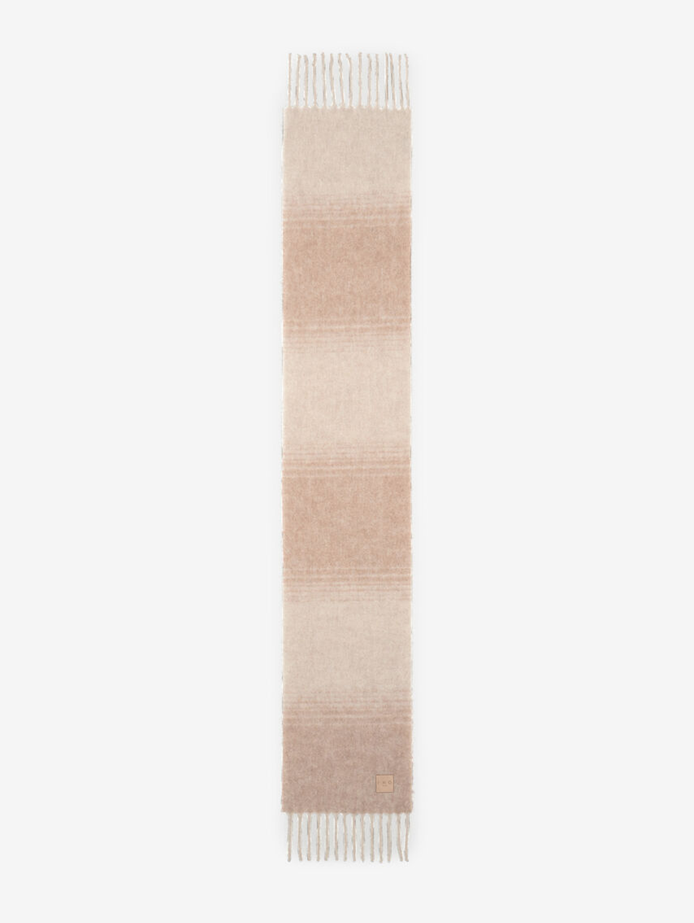 Beba Fringed Scarf in Mixed Beige