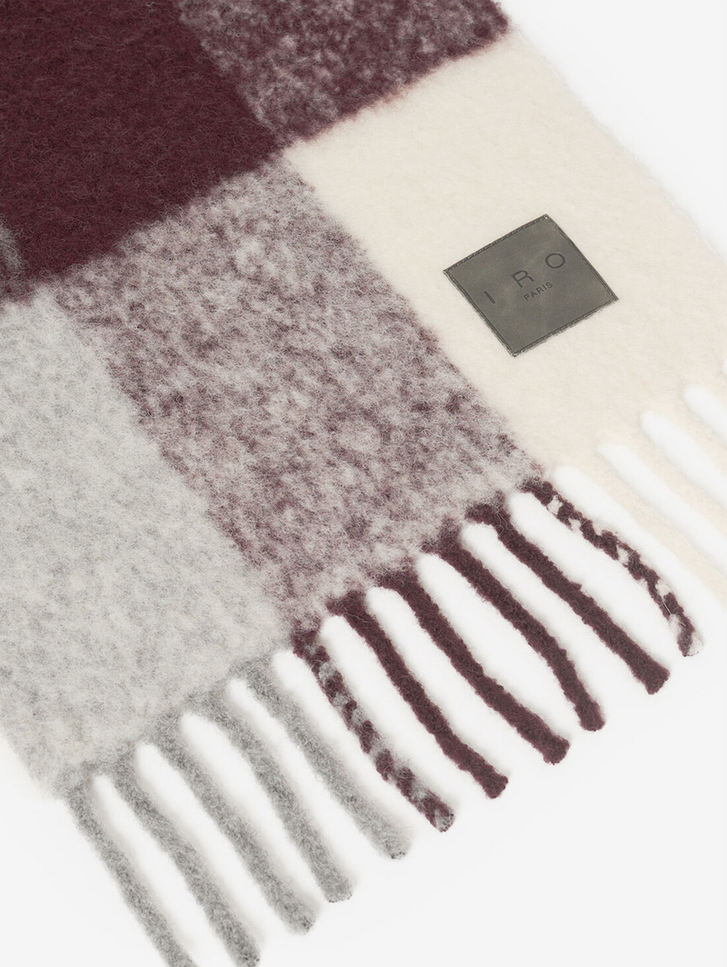 Auray Scarf in Burgundy Multico