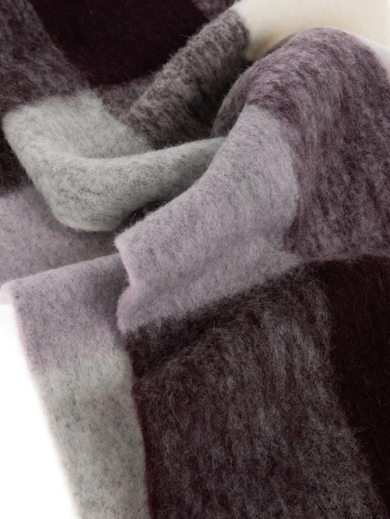 Auray Scarf in Burgundy Multico