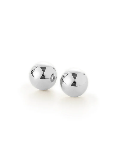 Aurora Studs In High Polish Silver