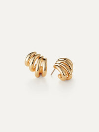 Monroe Earrings in High Polish Gold by JENNY BIRD-High Polish Gold-AMY Atelier