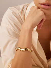 Ola Bangle in Gold by JENNY BIRD - View 2