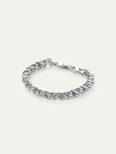 Rizzo Bracelet in High Polish Silver